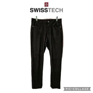 Swiss Tech women outdoors water resistant straight legs black pants 30x32